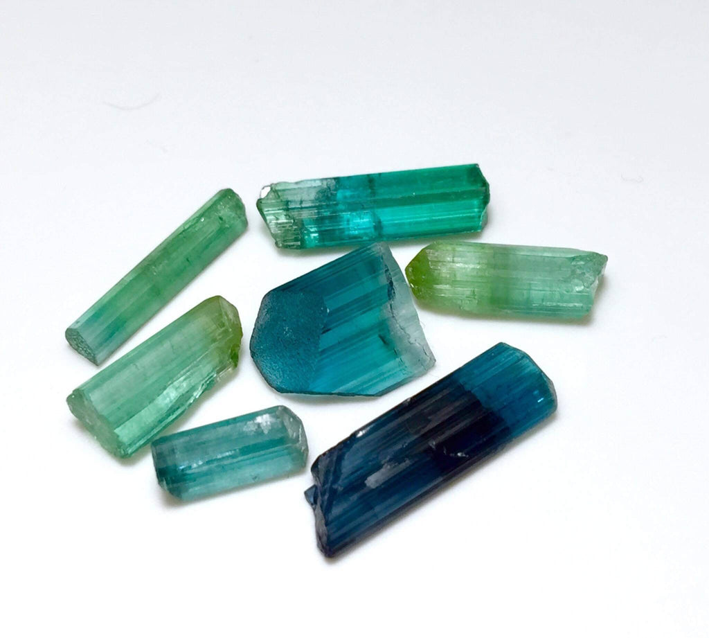 Multiple Color Terminated Tourmaline Crystals lot
