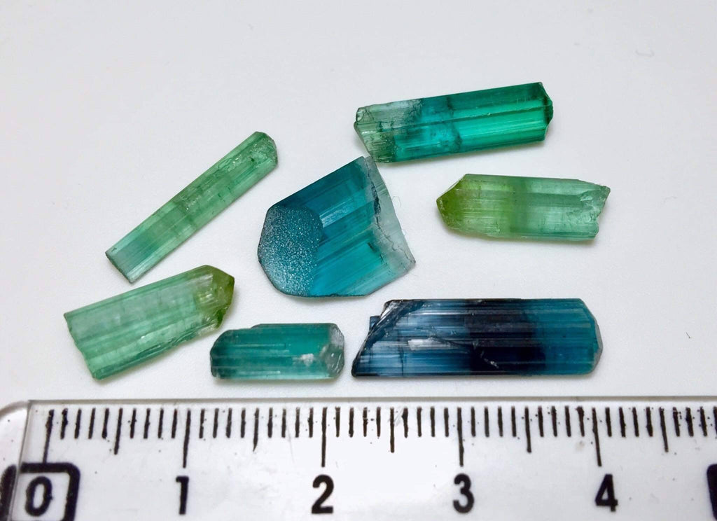 Multiple Color Terminated Tourmaline Crystals lot