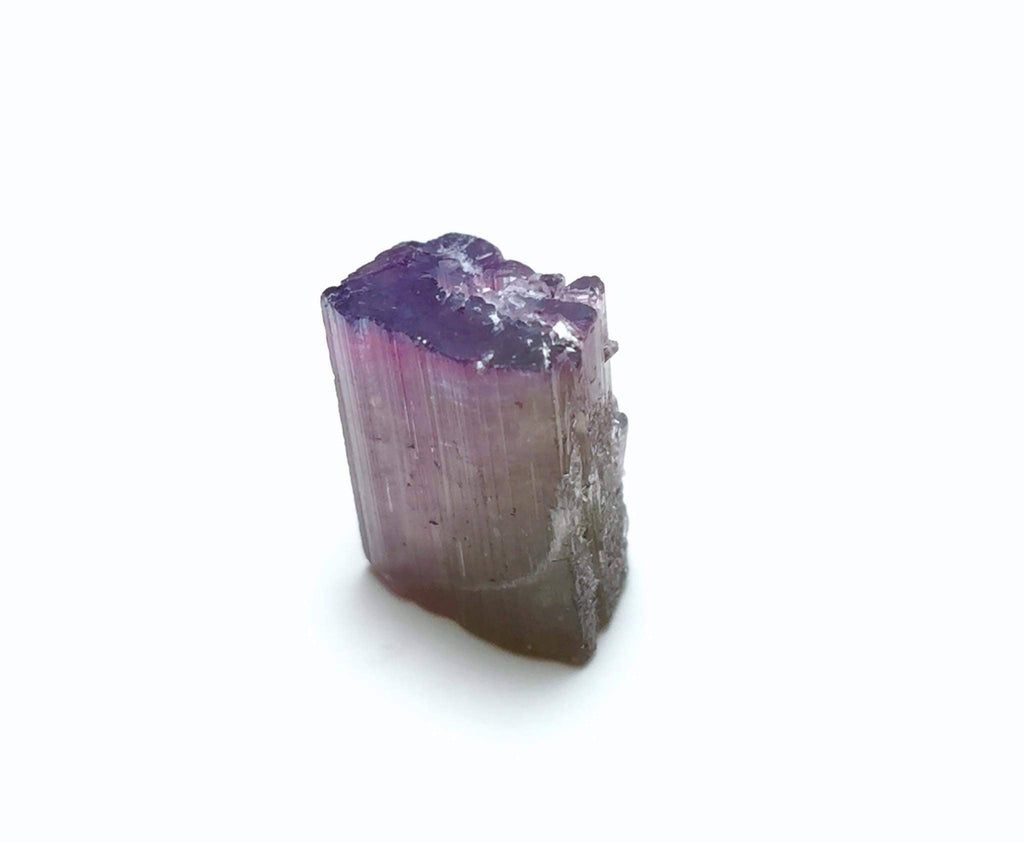 Purple Cap Tourmaline Crystal