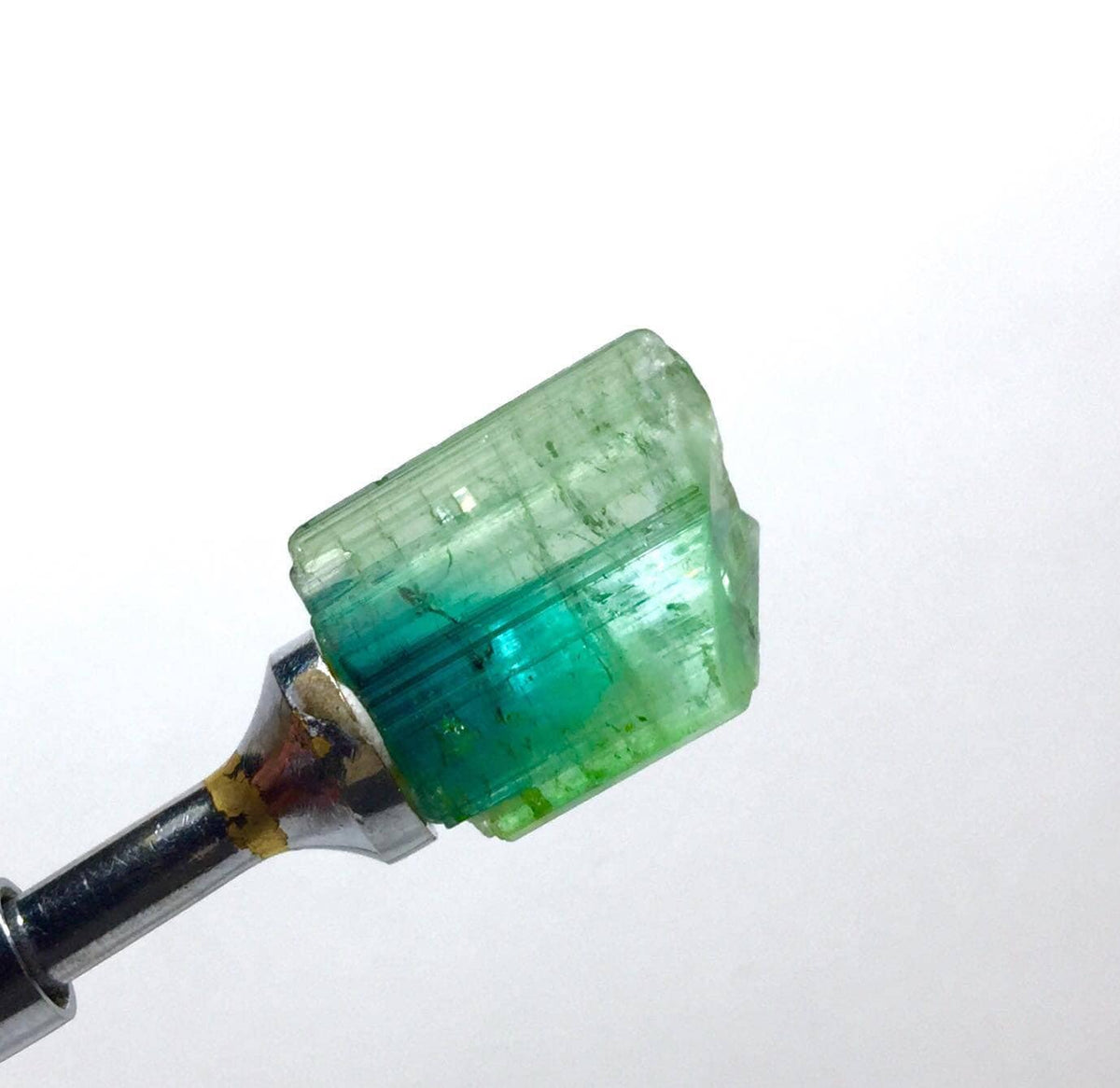 Bi Color Terminated Tourmaline Crystal