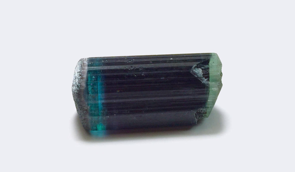 Blue Cap Double Termination Tourmailine Crystal