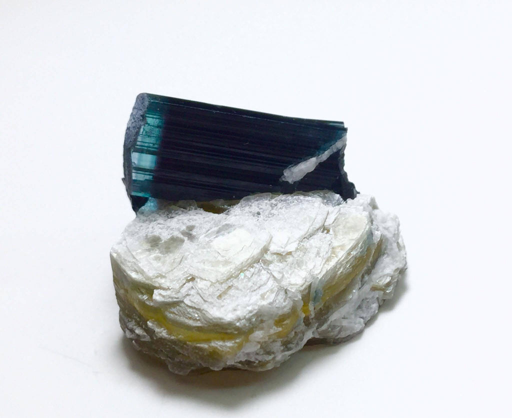 Blue Cap Bi Color Tourmaline Specimen