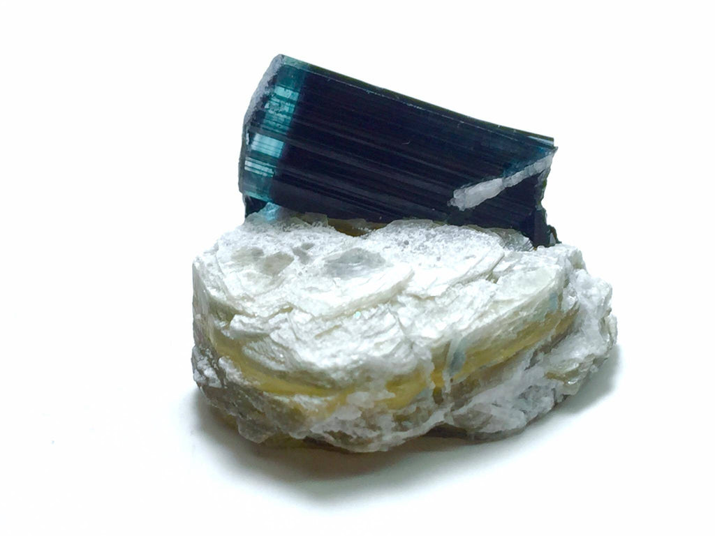 Blue Cap Bi Color Tourmaline Specimen