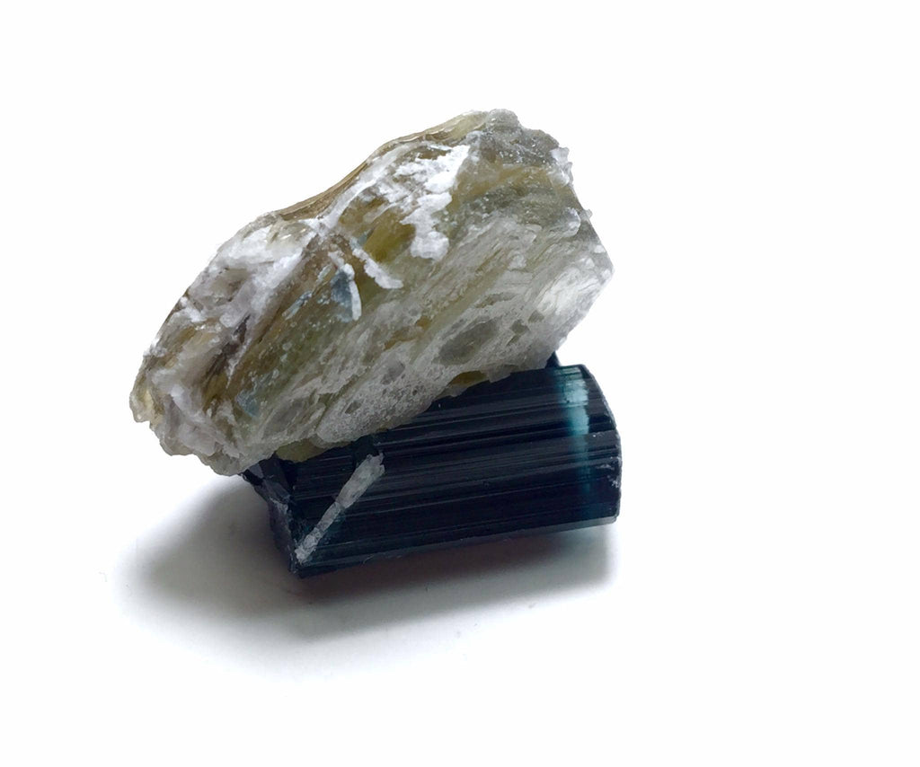 Blue Cap Bi Color Tourmaline Specimen