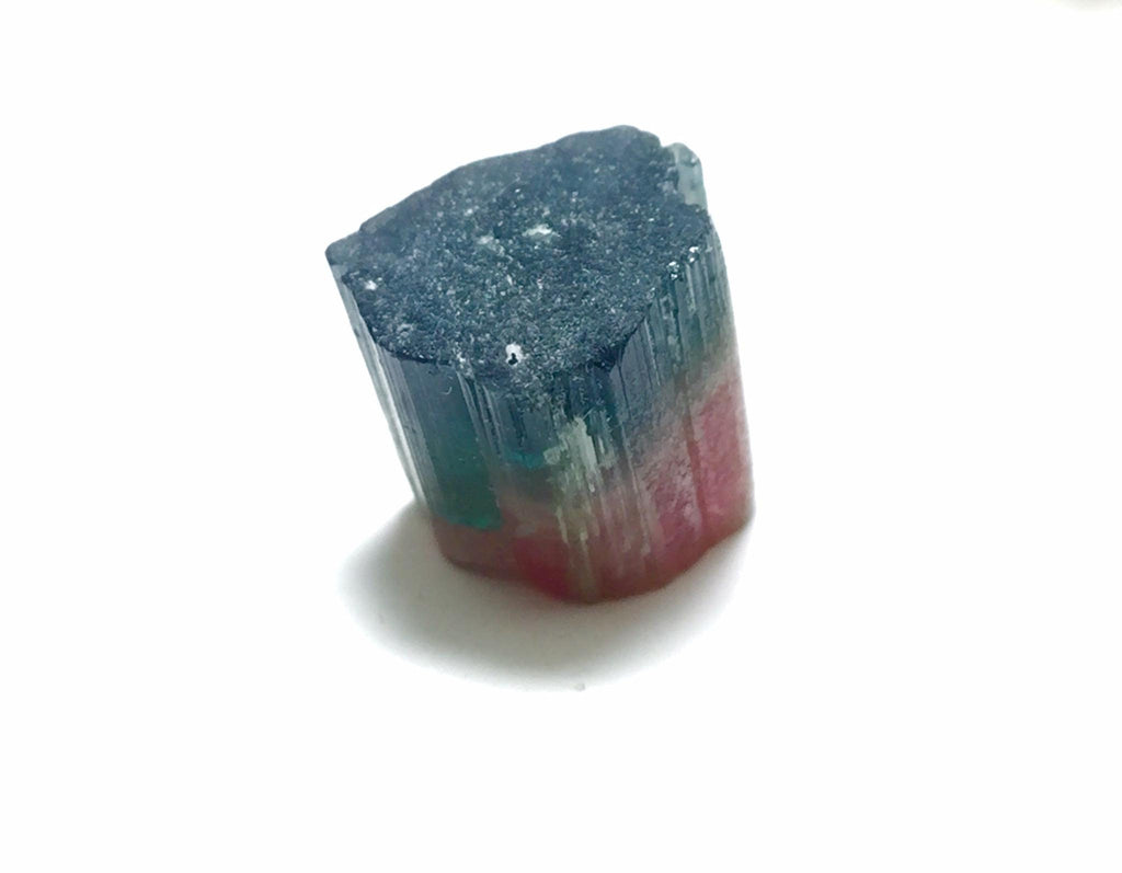 Blue Cap Watermelon Tourmaline Crystal