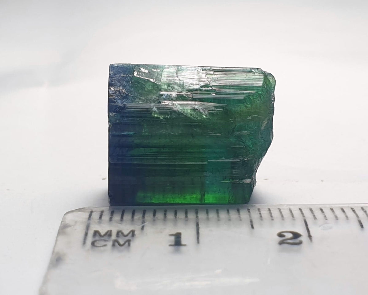 Blue Bi Color Terminated Tourmaline Crystal