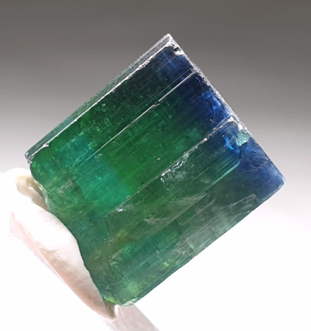 Blue Bi Color Terminated Tourmaline Crystal