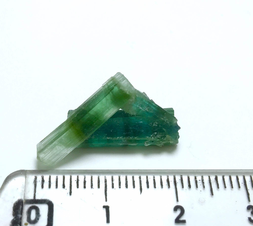 Bi-Color Tourmaline Specimen: Natural Afghanistan Crystal
