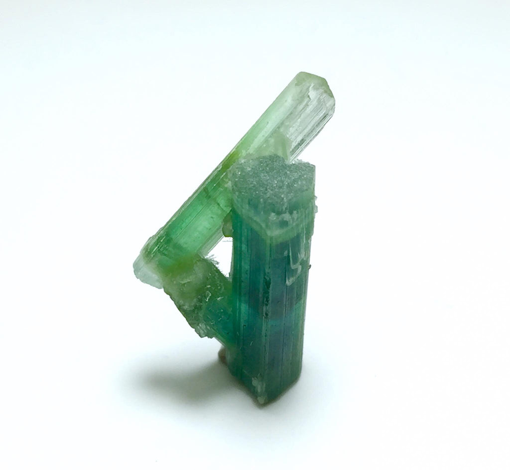 Bi-Color Tourmaline Specimen: Natural Afghanistan Crystal