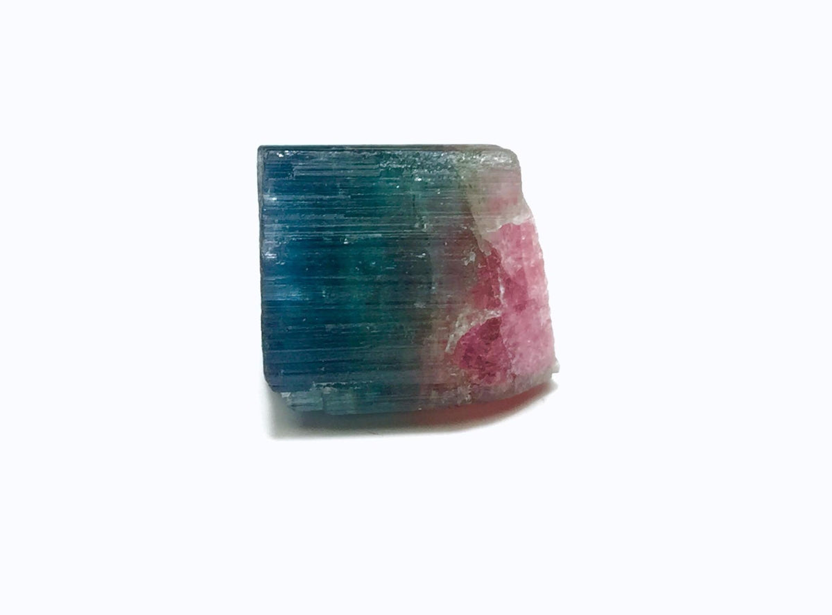 Blue Cap Watermelon Tourmaline Crystal