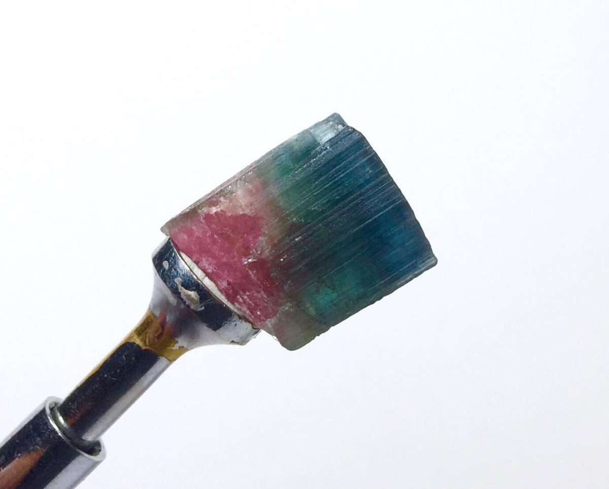 Blue Cap Watermelon Tourmaline Crystal