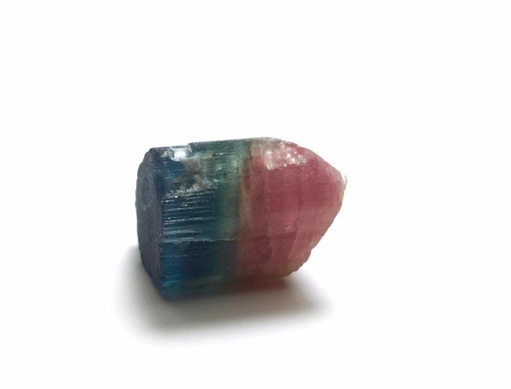 Blue Cap Watermelon Tourmaline Crystal