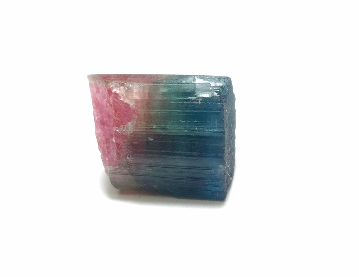 Blue Cap Watermelon Tourmaline Crystal