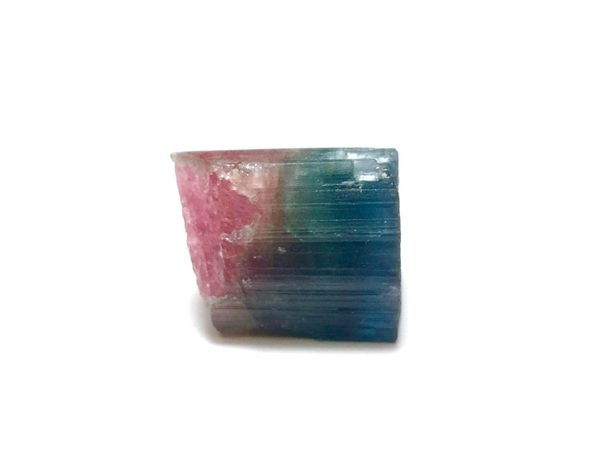 Blue Cap Watermelon Tourmaline Crystal