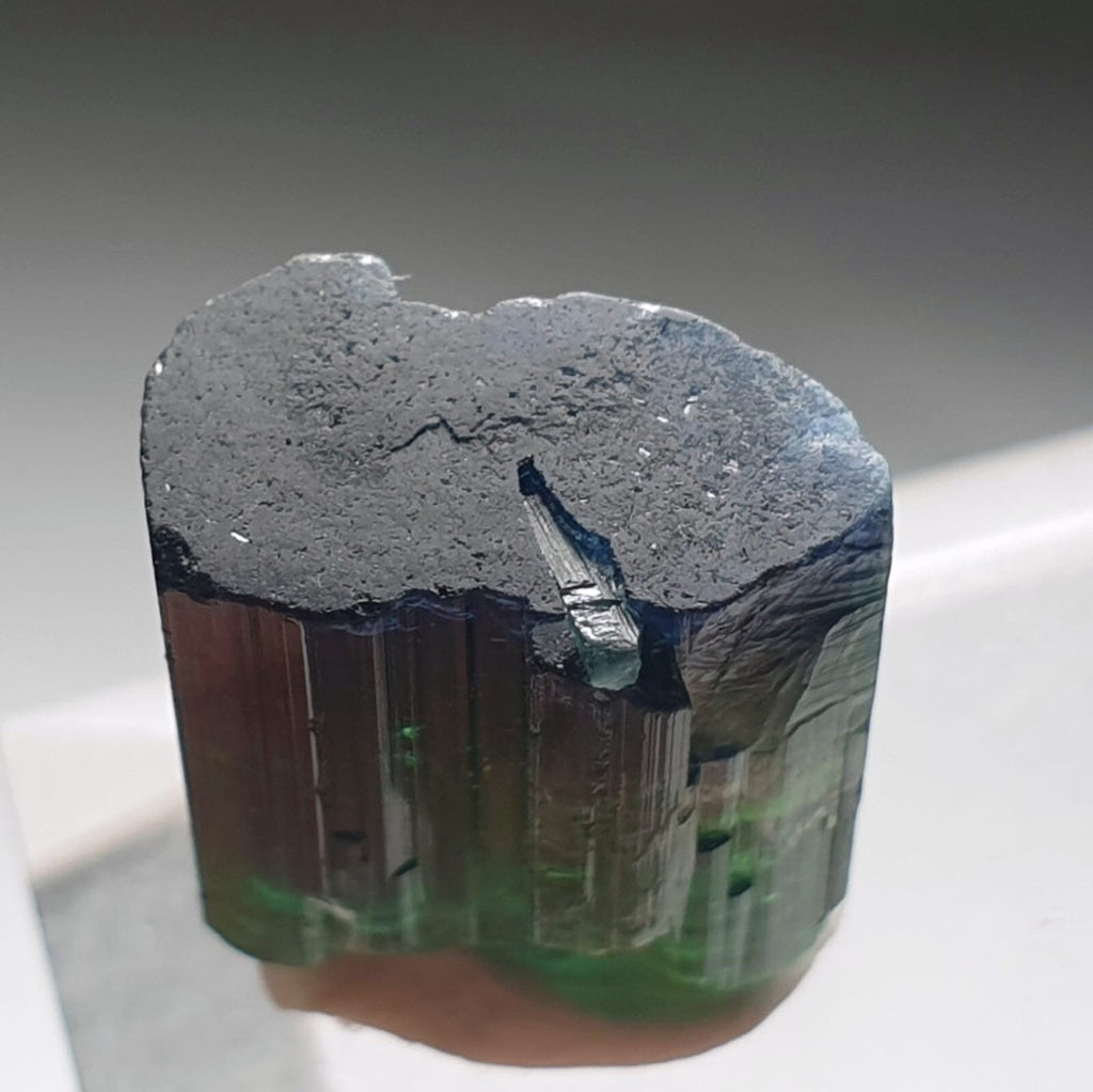 Blue Bi Color Terminated Tourmaline Crystal