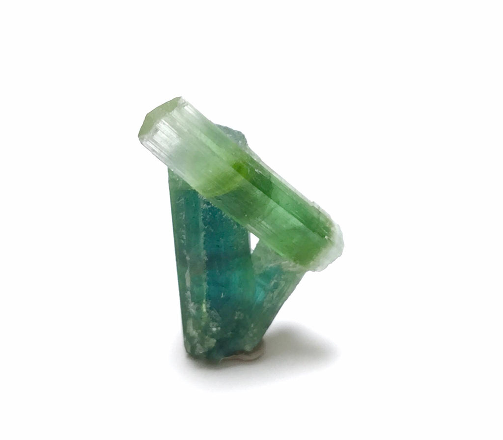 Bi-Color Tourmaline Specimen: Natural Afghanistan Crystal