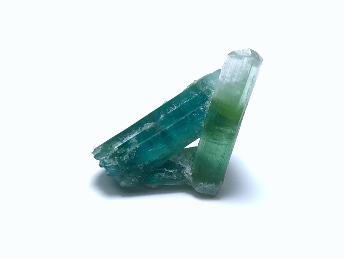 Bi-Color Tourmaline Specimen: Natural Afghanistan Crystal