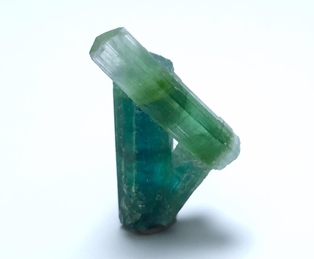 Bi-Color Tourmaline Specimen: Natural Afghanistan Crystal