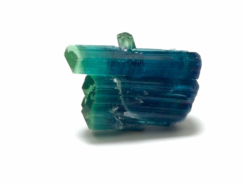 Natural Indicolite Tourmaline Crystal Spray - Afghanistan Peche Mine