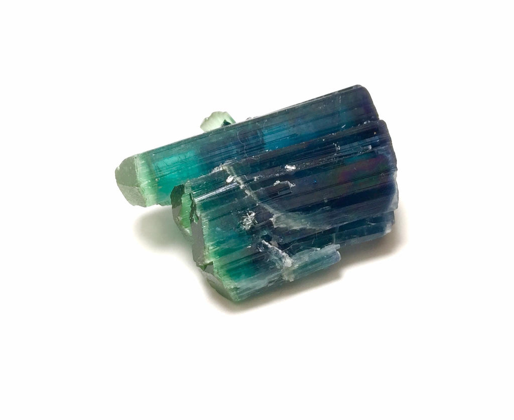 Natural Indicolite Tourmaline Crystal Spray - Afghanistan Peche Mine