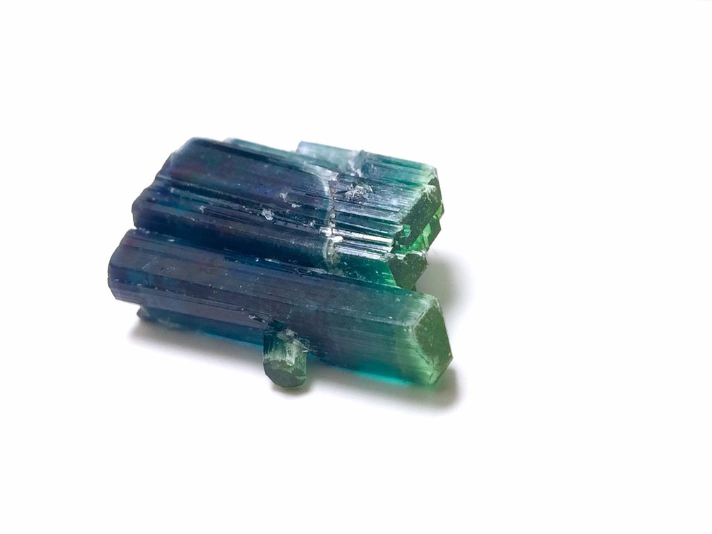 Natural Indicolite Tourmaline Crystal Spray - Afghanistan Peche Mine