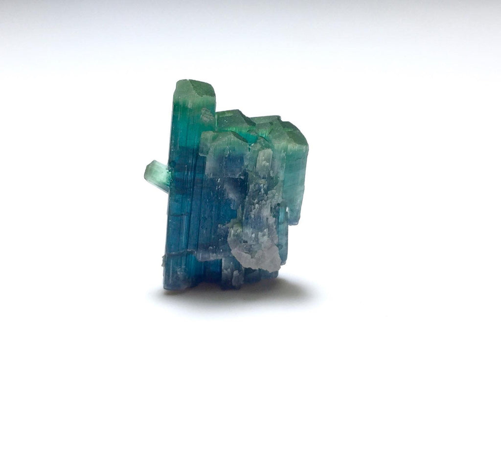 Natural Indicolite Tourmaline Crystal Spray - Afghanistan Peche Mine