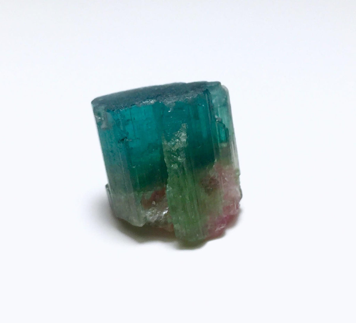Blue Cap Watermelon Tourmaline Crystal