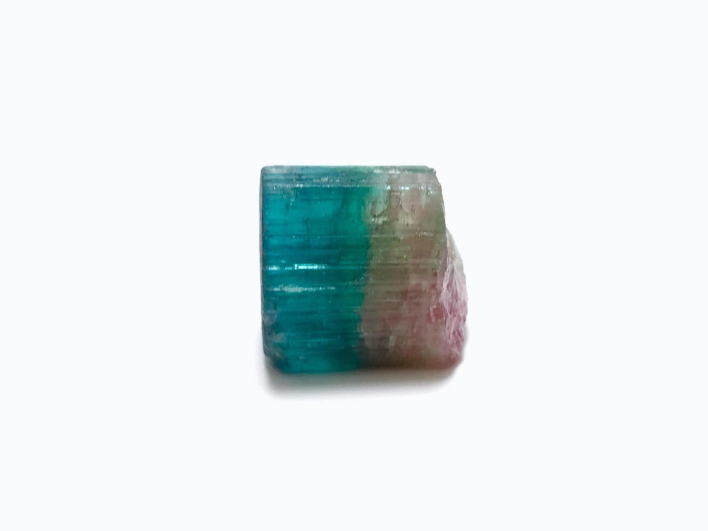 Blue Cap Watermelon Tourmaline Crystal