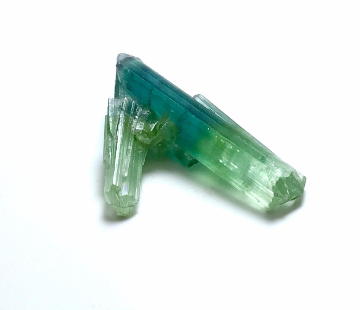 Bi Color Tourmaline Spray Specimen