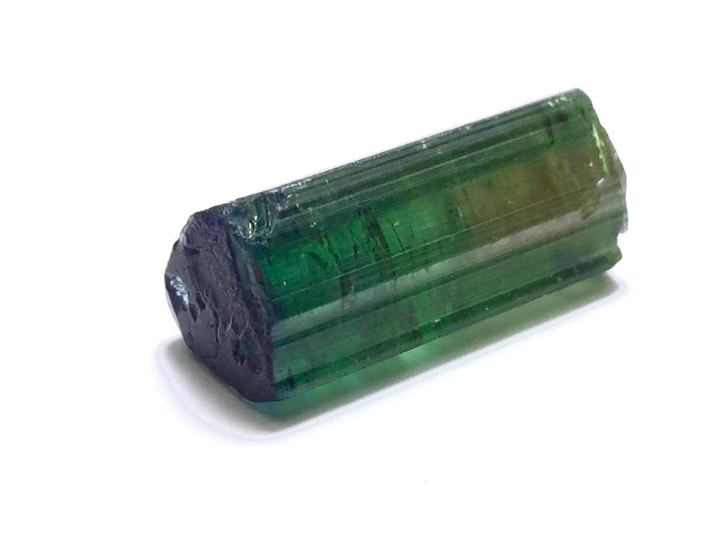 Ink Blue Cap Watermelon Tourmaline Crystal