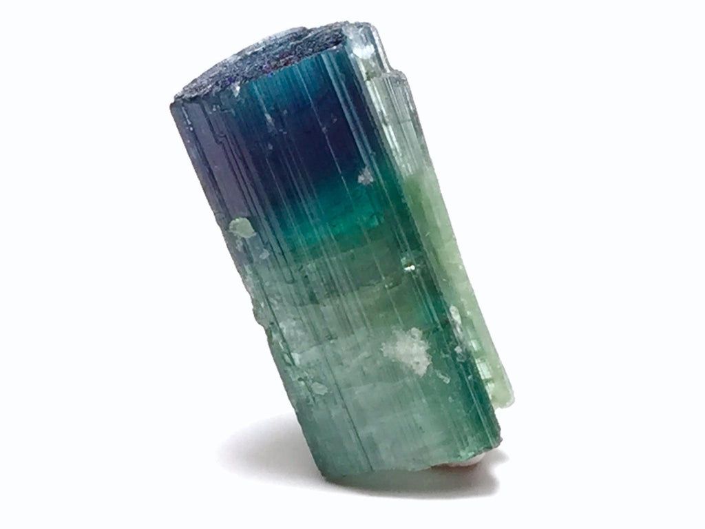 Ink Blue Cap Tourmaline Crystal
