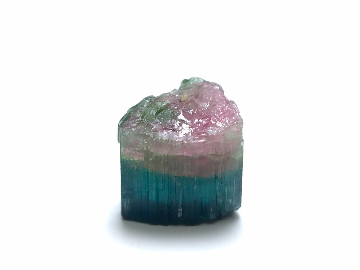 Blue Cap Watermelon Tourmaline Crystal