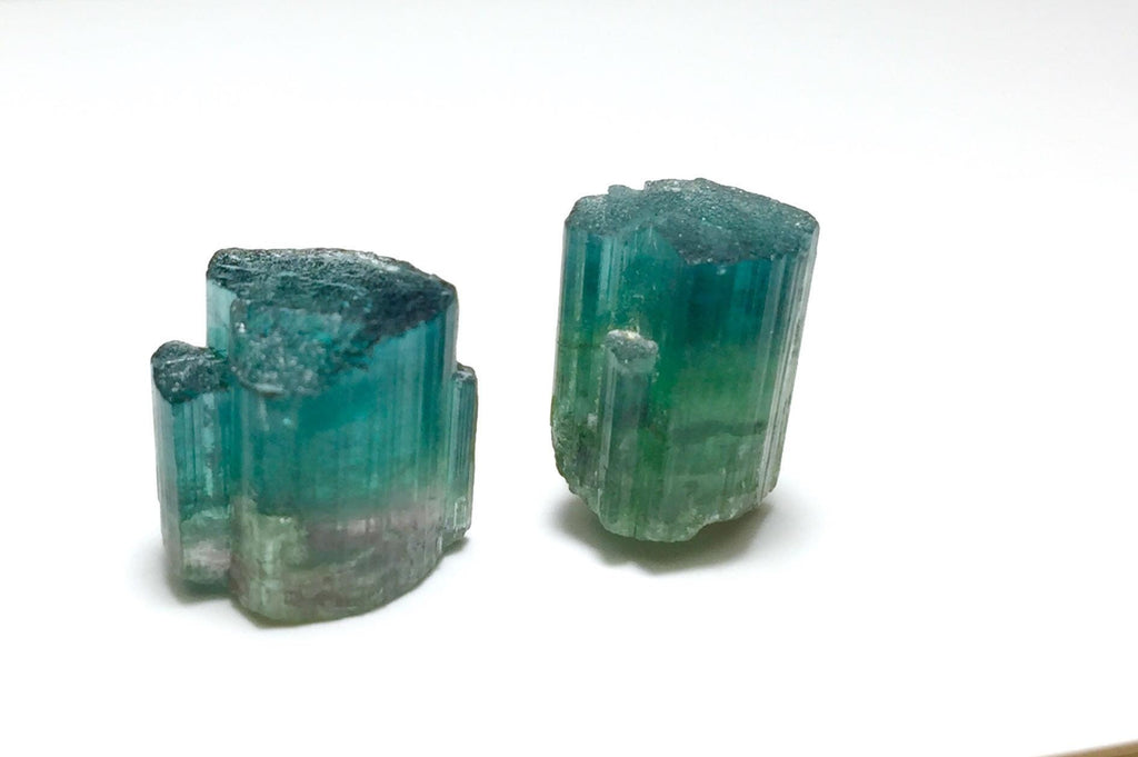 Bi Color Terminated Tourmaline Crystals