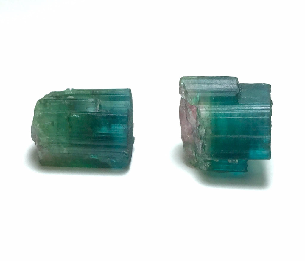 Bi Color Terminated Tourmaline Crystals