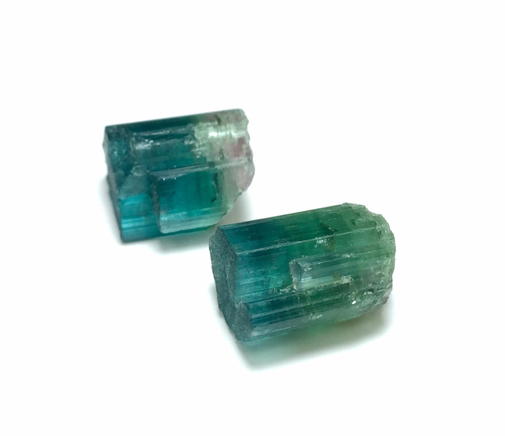Bi Color Terminated Tourmaline Crystals