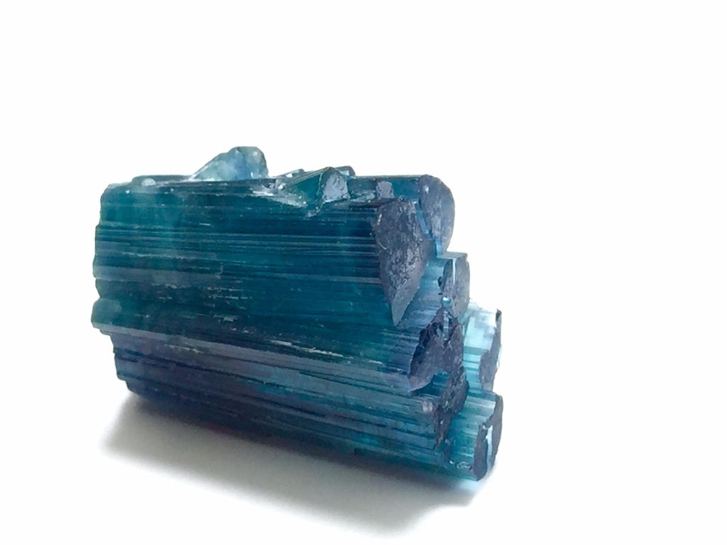 Ink Blue Tourmaline Spray Specimen