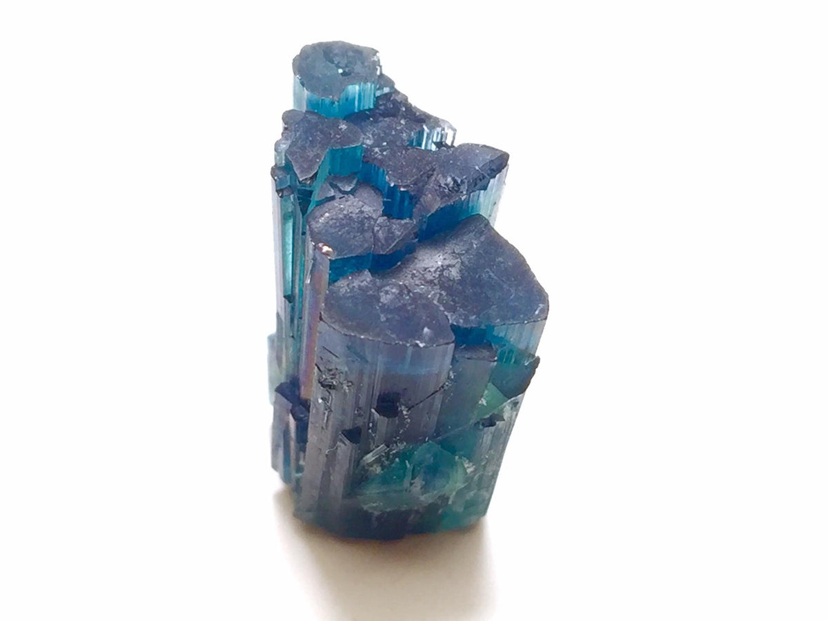 Ink Blue Tourmaline Spray Specimen