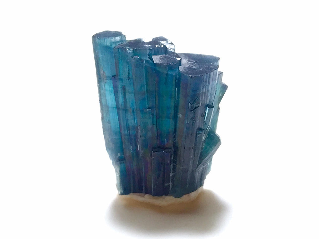 Ink Blue Tourmaline Spray Specimen