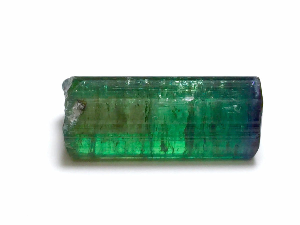 Ink Blue Cap Watermelon Tourmaline Crystal