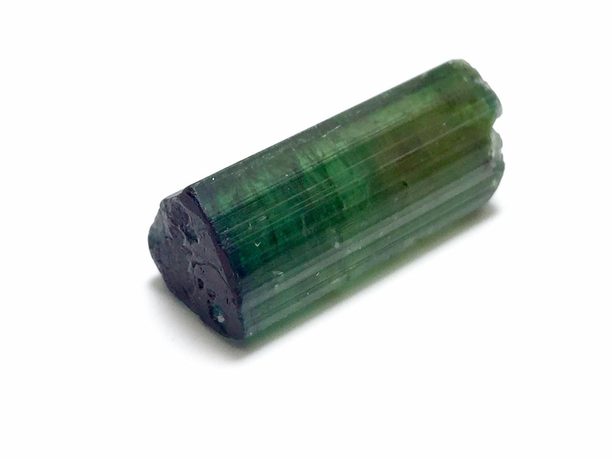 Ink Blue Cap Watermelon Tourmaline Crystal