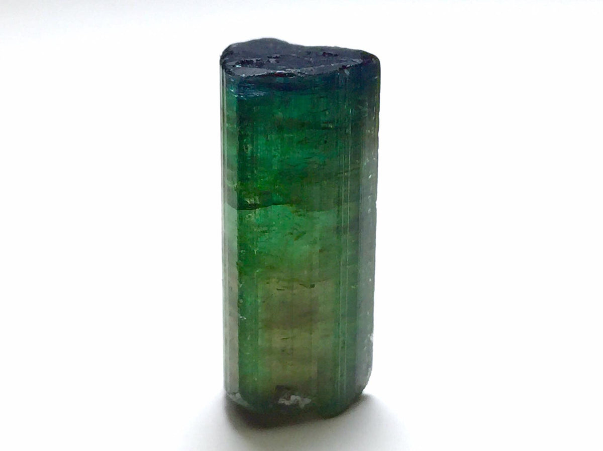 Ink Blue Cap Watermelon Tourmaline Crystal