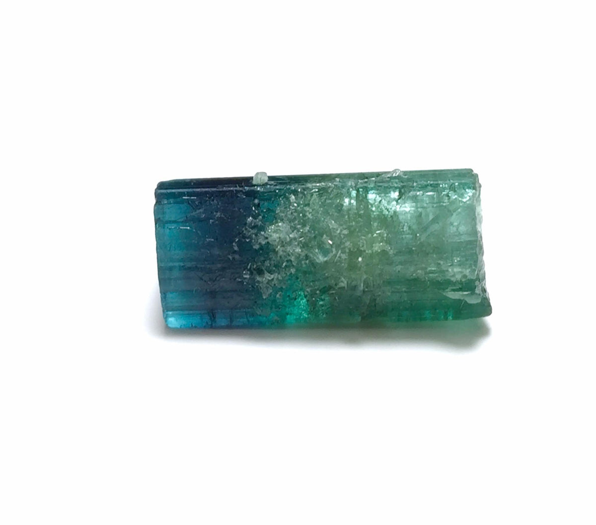 Ink Blue Cap Tourmaline Crystal