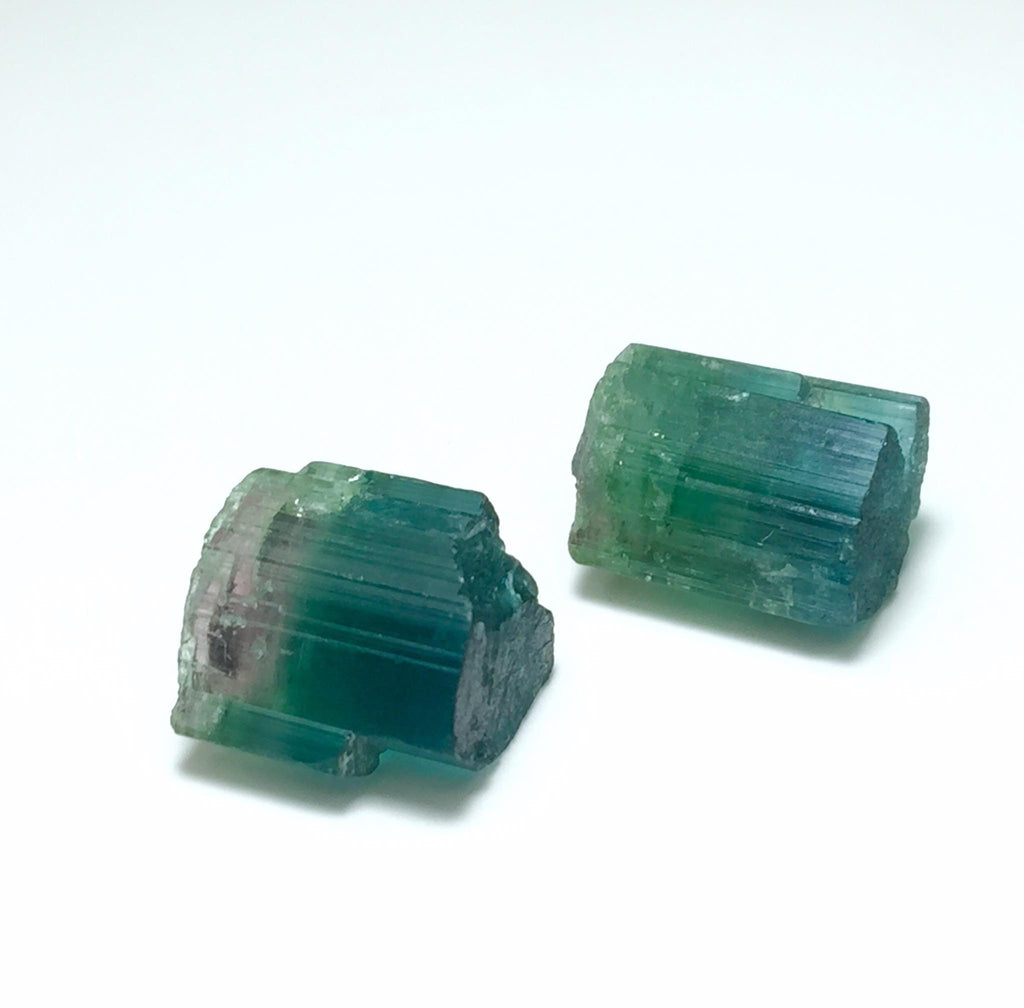 Bi Color Terminated Tourmaline Crystals