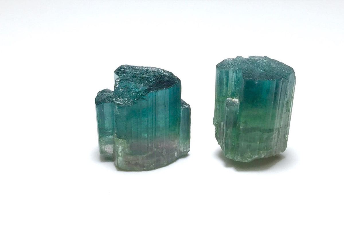 Bi Color Terminated Tourmaline Crystals