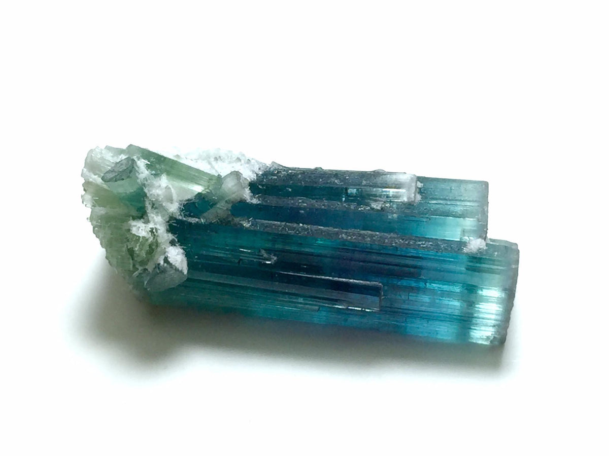 Blue Bi Tourmaline Bunch Specimen