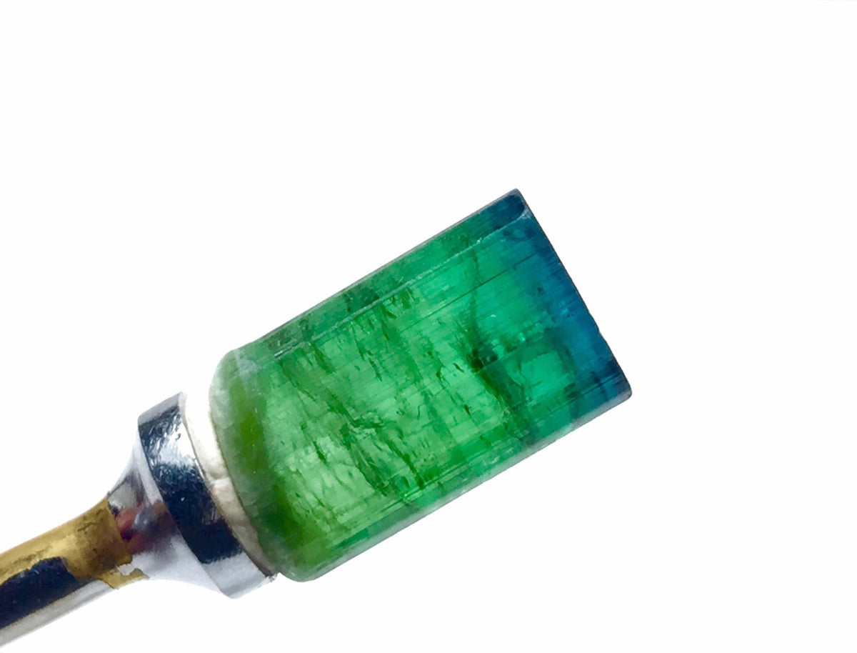 Ink Blue Cap  Tourmaline Crystal