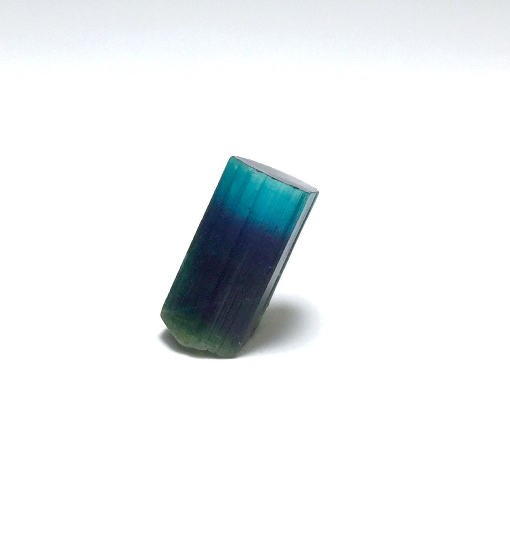 Blue Cap Bi Color Terminated Tourmaline Crystal