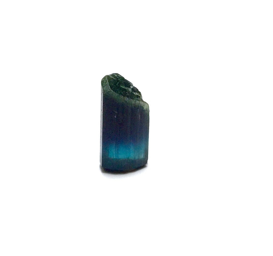 Blue Cap Bi Color Terminated Tourmaline Crystal
