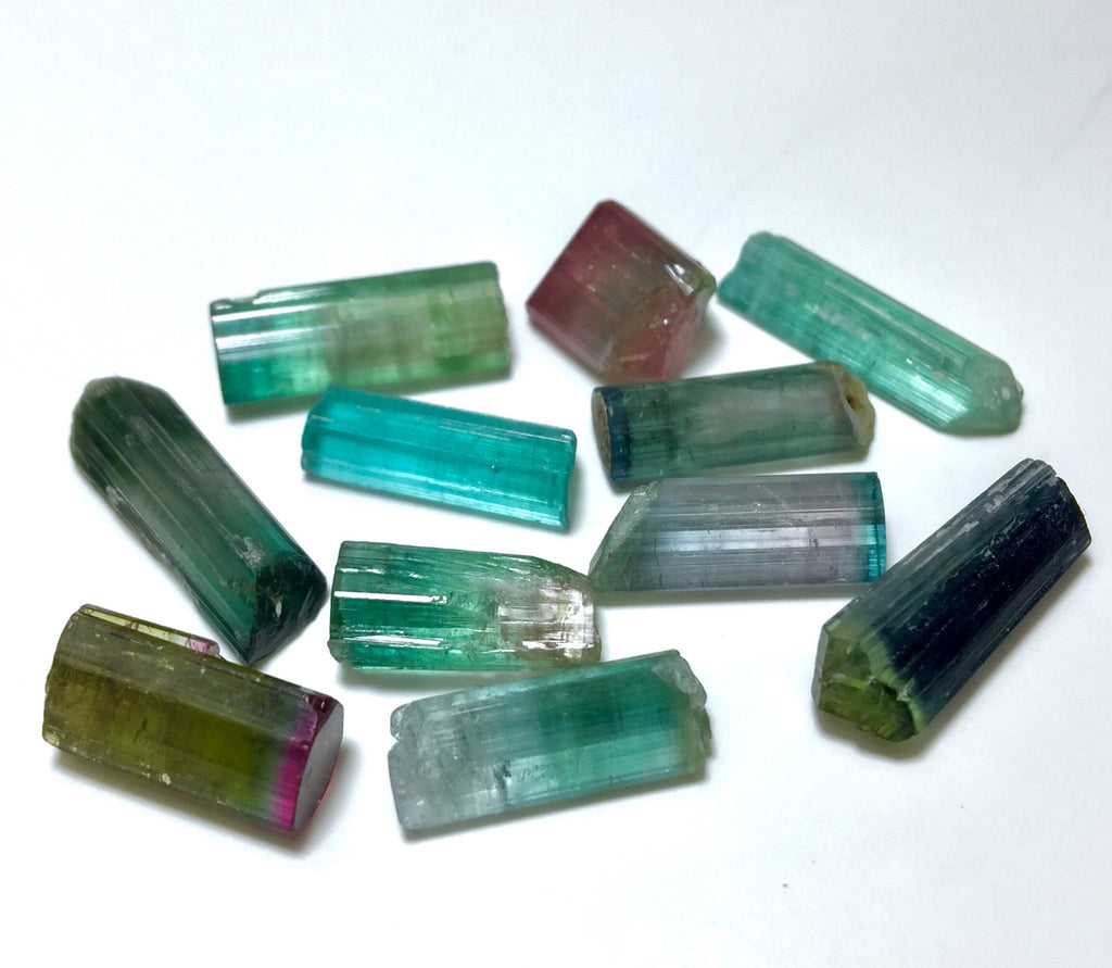 Multiple Color Terminated Tourmaline Crystals lot