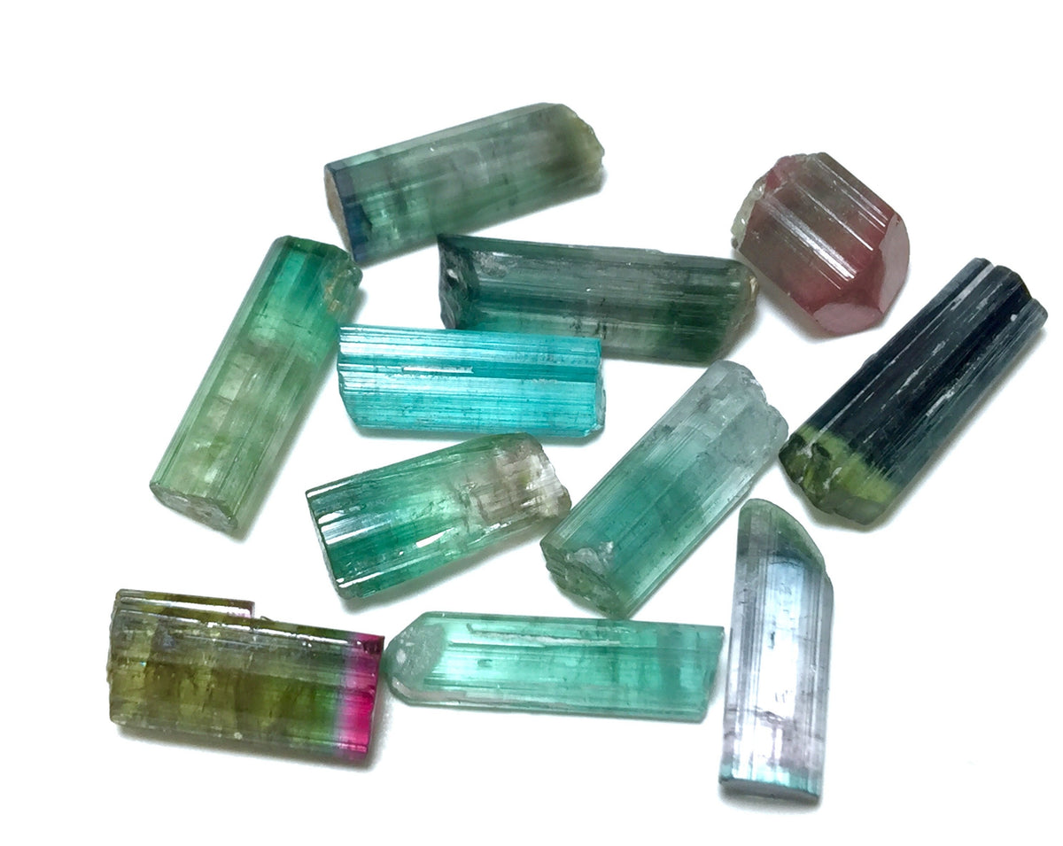 Multiple Color Terminated Tourmaline Crystals lot